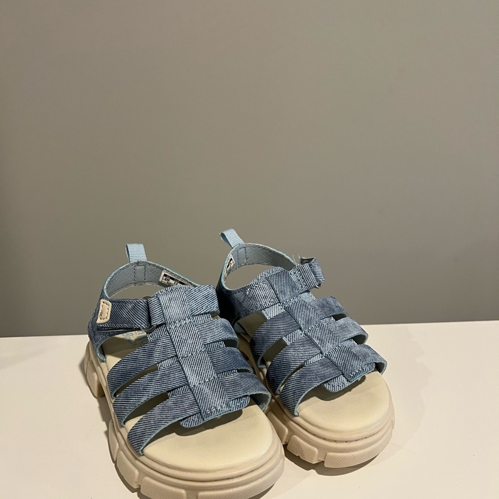 Stylish Denim Blue Toddler Sandals
